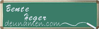 Bente Heger Visitenkarte